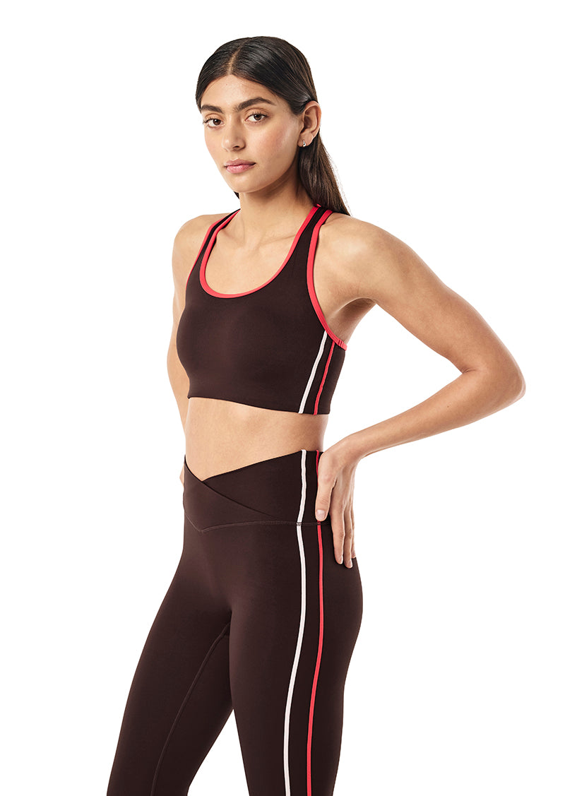 Stellar Sports Bra - Dark Plum/Strawberry