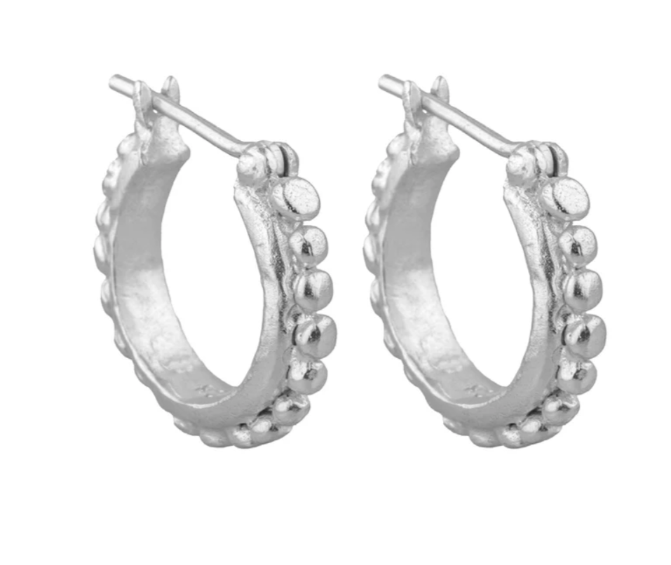 Angelica Hoops - Sterling Silver