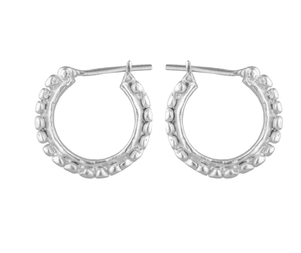 Angelica Hoops - Sterling Silver