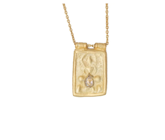 Kali Gold Plated Pendant with Zubic Zirconia