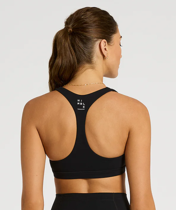 In Motion Racer Bra - Black