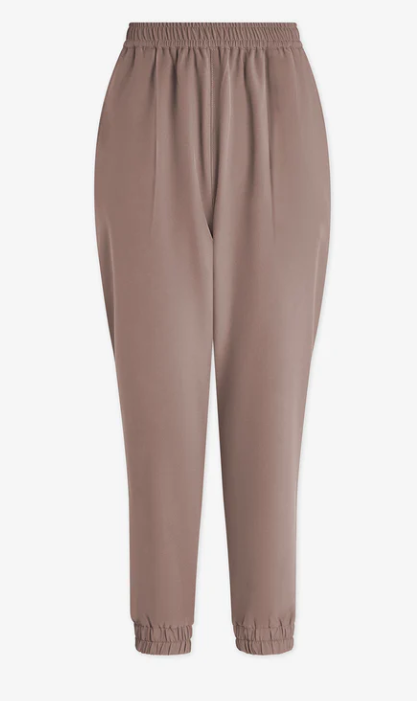 Enzo Snap Cuff Easy Pant 27.5 - Deep Taupe