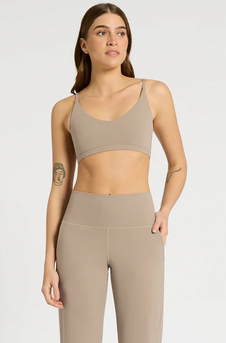 In Motion V Bralette - Taupe