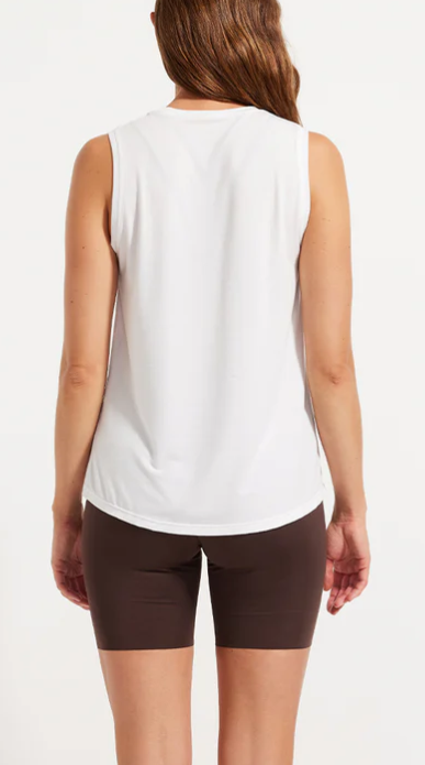 Essential Muscle Tank - White