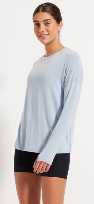 Essential Long Sleeve - Dusty Blue