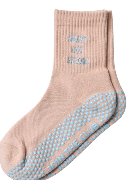 Smart Hot Strong Grip Sock - Pink/Blue