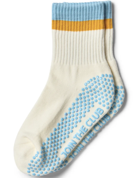 Classic Crew Grip Sock - Blue/Mustard