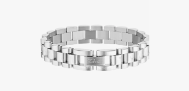 Baby Link Bracelet - White/Gold