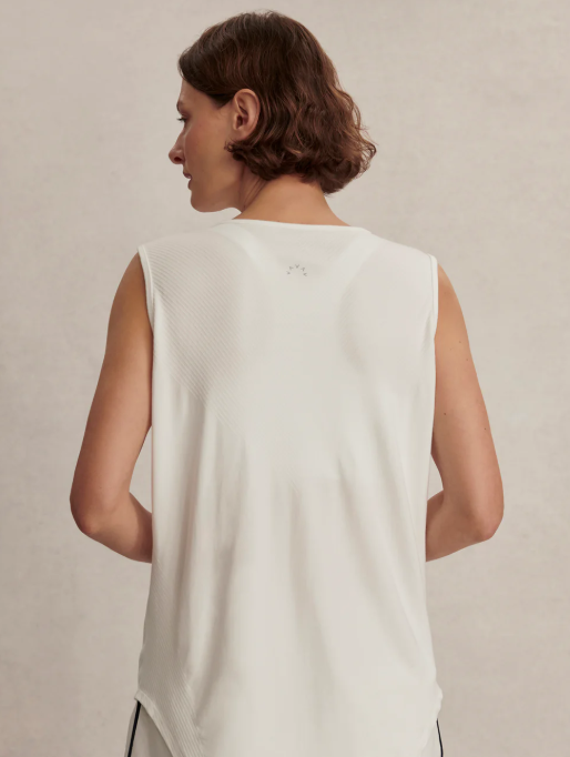 Nolan Seamless Longline Tank - White