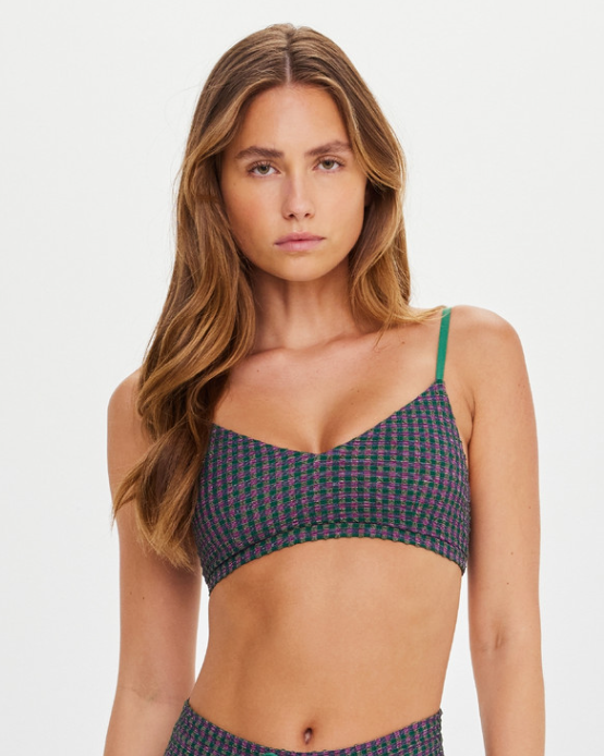 Aliki Ballet Bra - Purple/Green