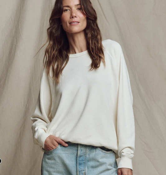 The College Sweatshirt - White Washed