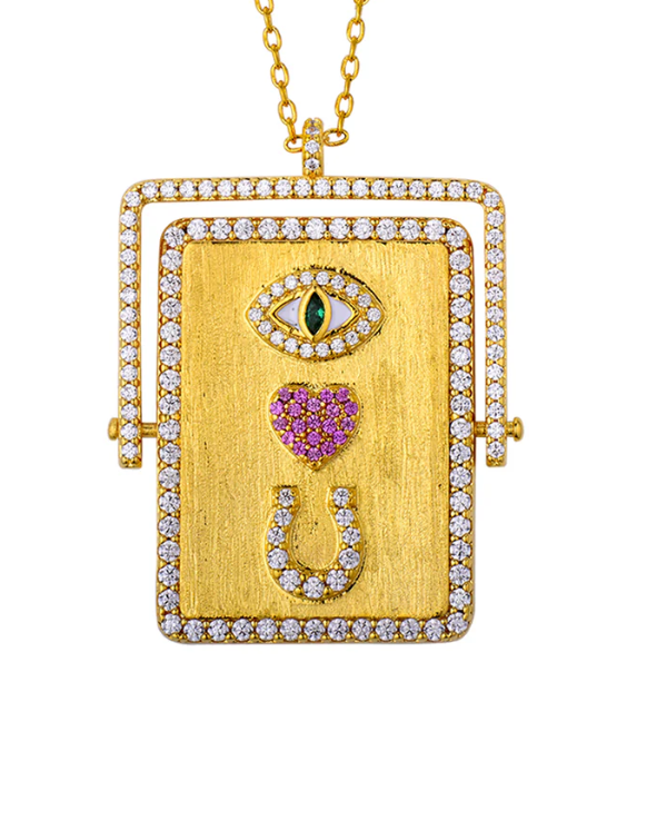 I Love You to the Moon and Back - Necklace - Gold Plated