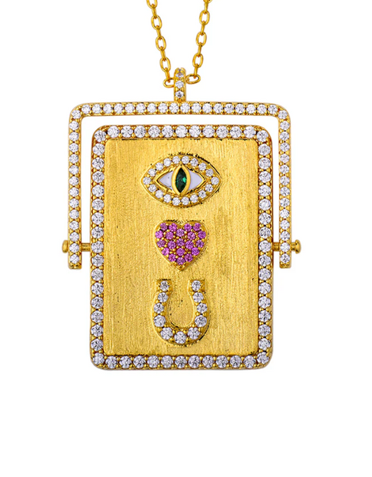 I Love You to the Moon and Back - Necklace - Gold Plated