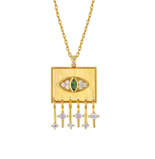 Eye - I Love You - Necklace - Gold Plated