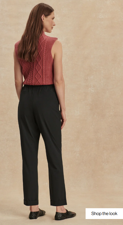 Alana 2.0 Tapered Leg Pant 29"- Black