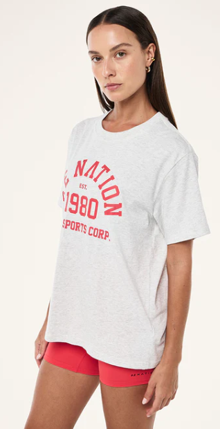 Backspin Tee - Grey Marl