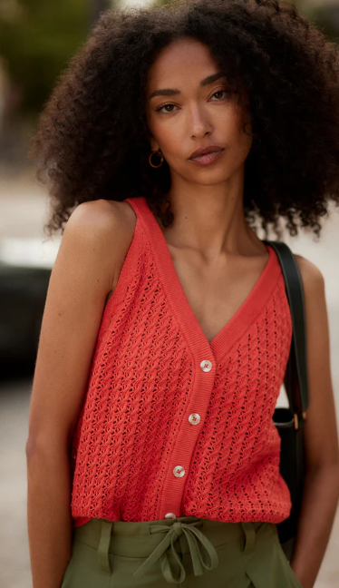 Alessia Knit Tank - Summer Fig