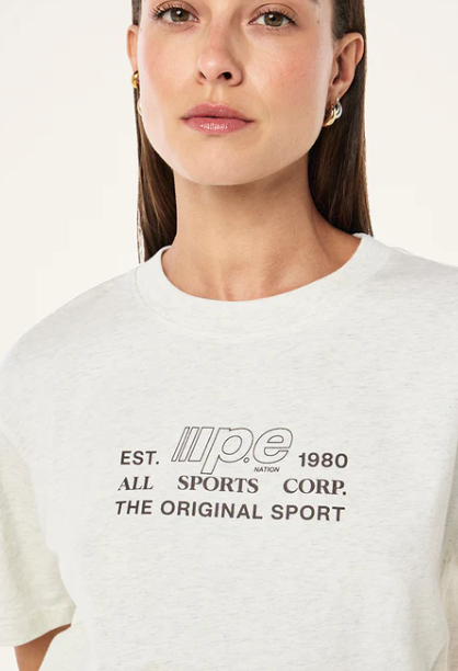 Glide Relaxed Tee - Snow Marl