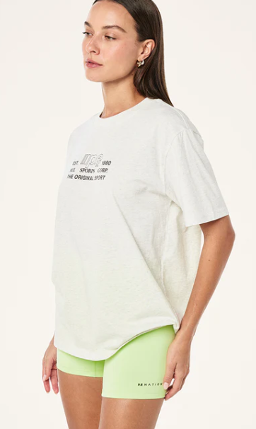Glide Relaxed Tee - Snow Marl