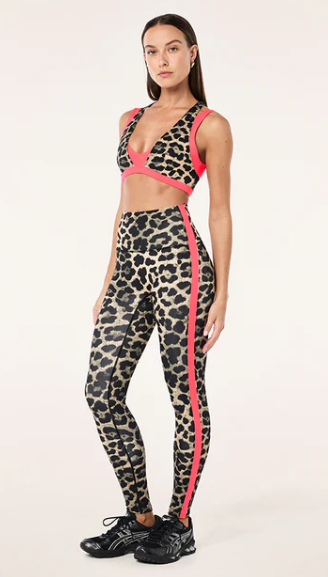 Highgate Full Length Legging - Leopard/Diva Pink