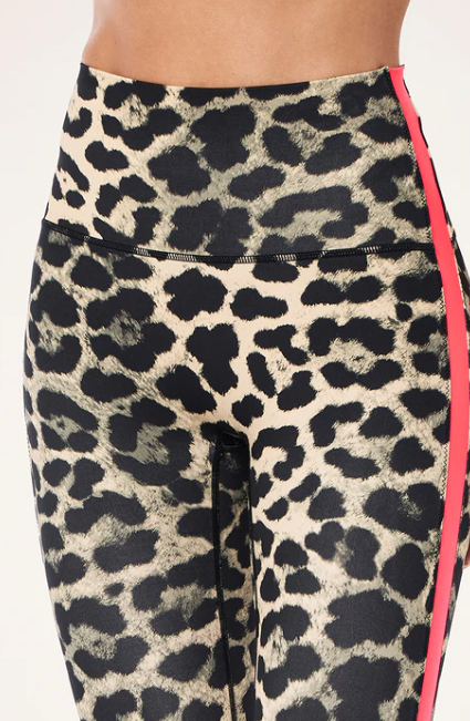 Highgate Full Length Legging - Leopard/Diva Pink