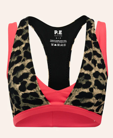 Unity Sports Bra - Leopard/Diva Pink