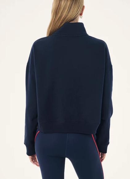 Legacy Quarter Zip Sweat - Dark Navy