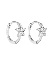 Star Huggies - Silver/Clear