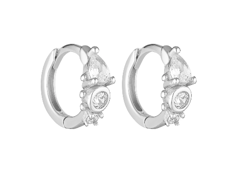Heirloom Huggies - Silver/Clear