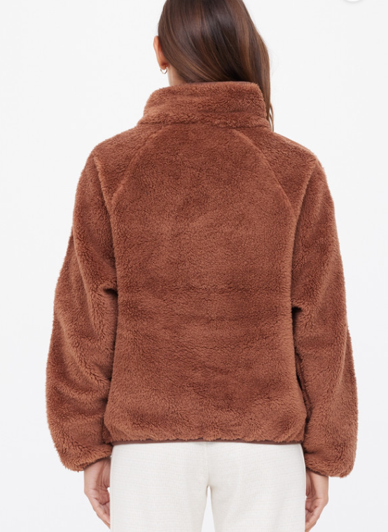Harlow Fleece Pullover - Walnut