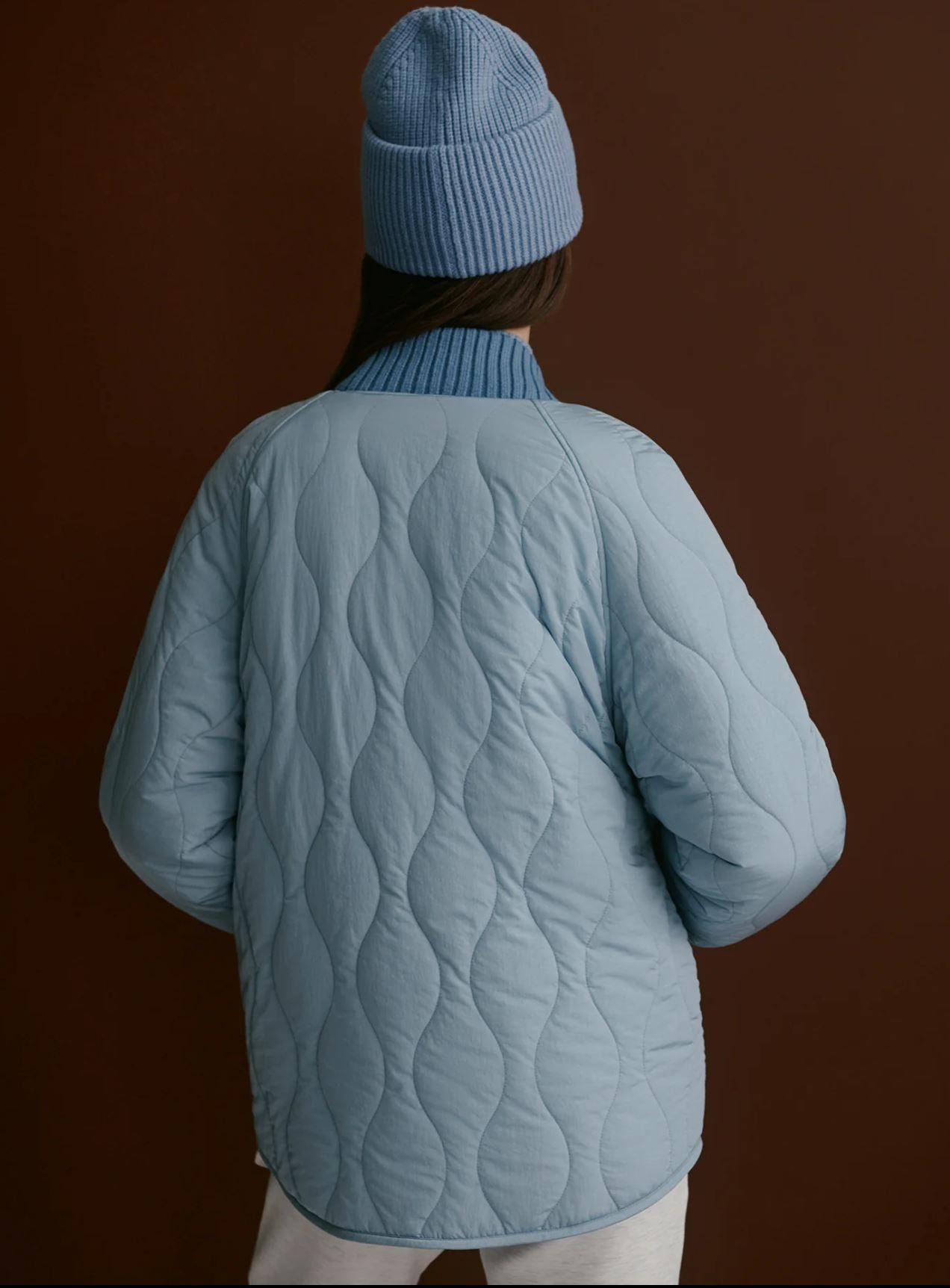 Serina Reversible Quilt  Jacket - Coronet Blue /  Ashley Blue