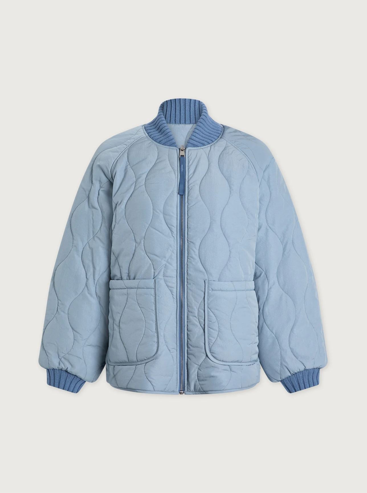 Serina Reversible Quilt  Jacket - Coronet Blue /  Ashley Blue