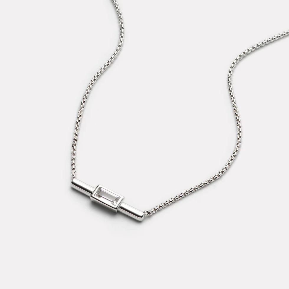 Skye Silver Cubic Zirconia Necklace