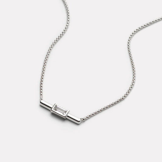 Skye Silver Cubic Zirconia Necklace