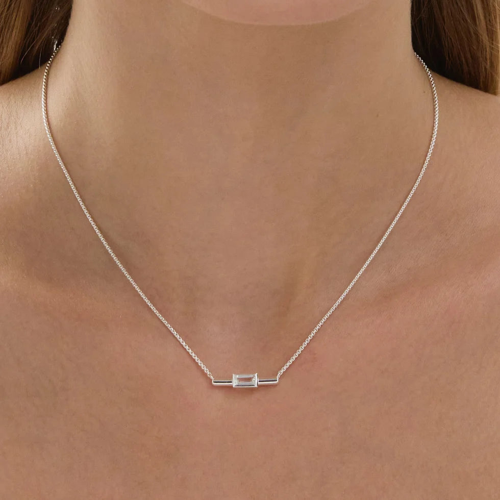 Skye Silver Cubic Zirconia Necklace