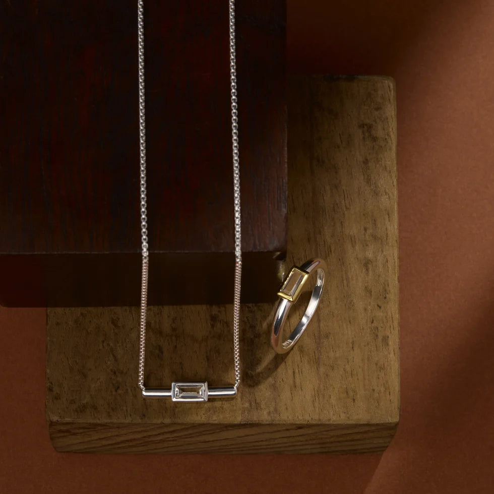 Skye Silver Cubic Zirconia Necklace