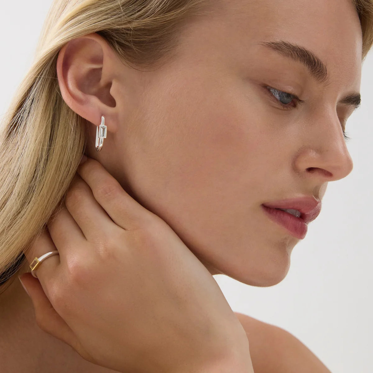 Skye Silver Cubic Zirconia Earring