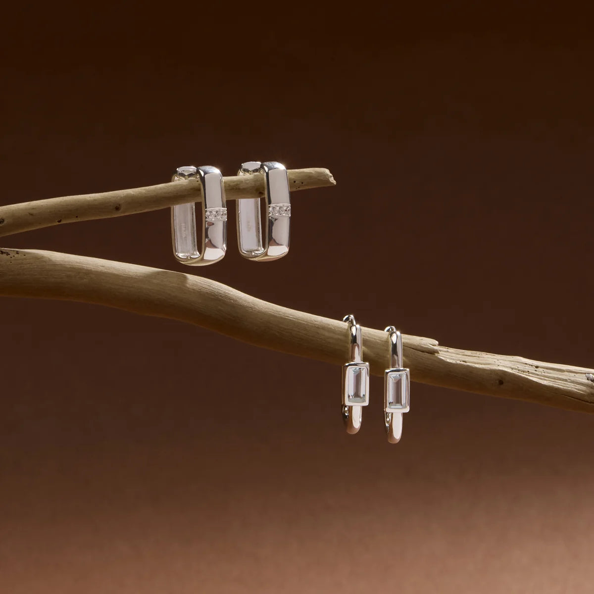 Skye Silver Cubic Zirconia Earring
