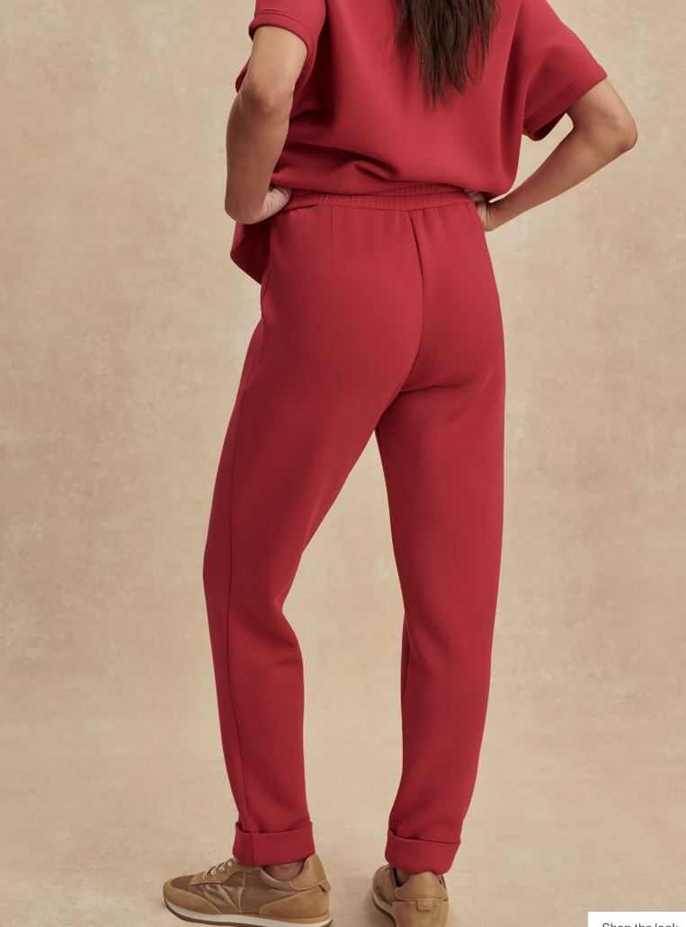 The Rolled Cuff Pant 25 - Rich Raspberry