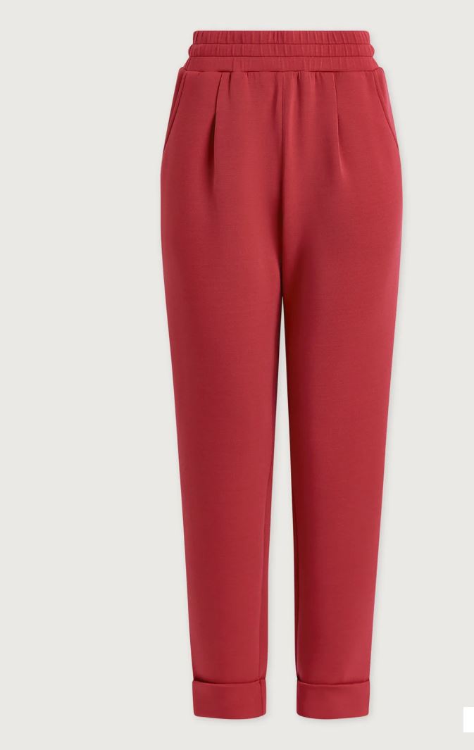 The Rolled Cuff Pant 25 - Rich Raspberry