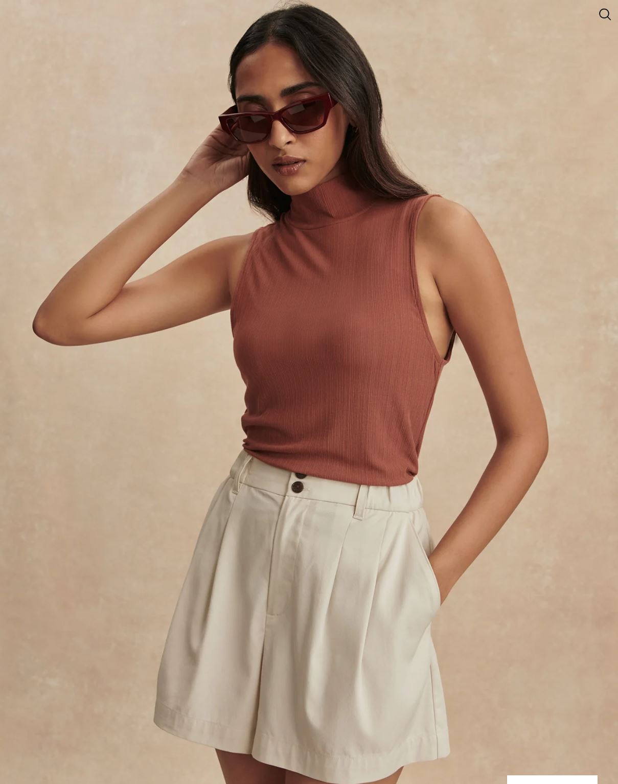 Tansy Woven Short 3" - Ivory