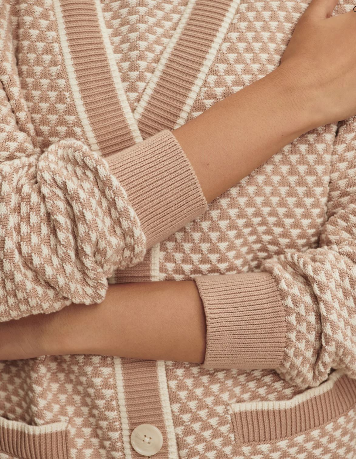 Tarran Stitch Knit Cardigan