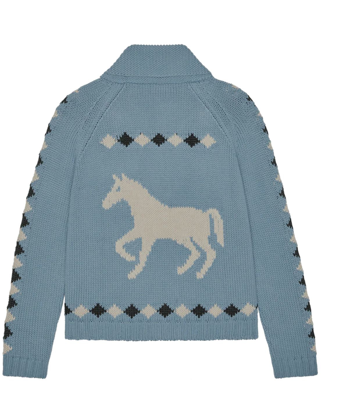 The Horse Lodge Cardigan - Blue Bell
