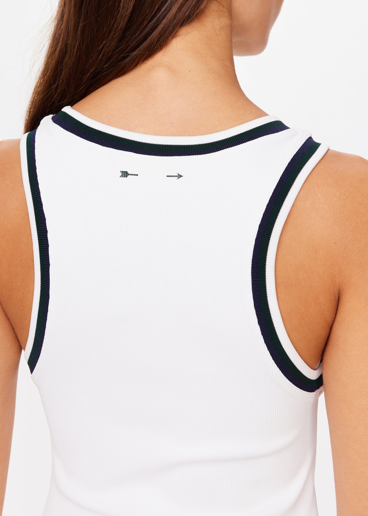 Kirsty Rib Tank Top - White