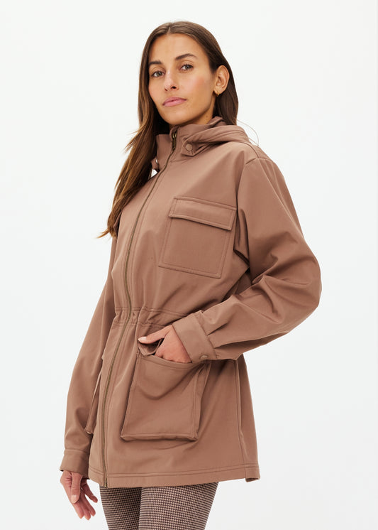 Freddie Fleece Anorak Jacket - Mocha