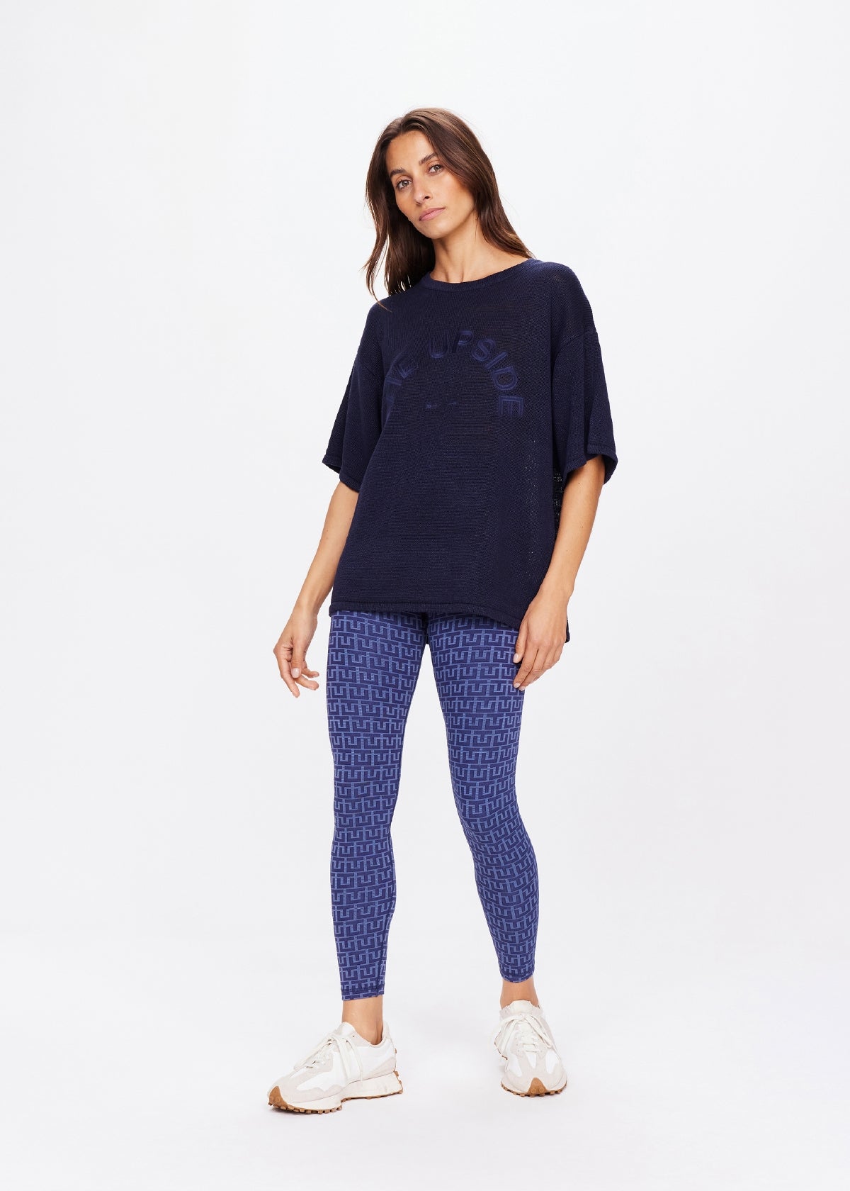 Knitted Sam Tee - Navy