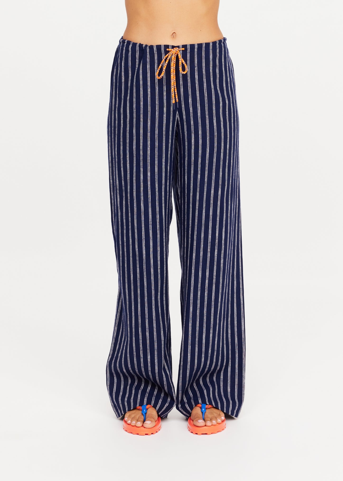 Belize Charli Drawstring Pant - Stripe