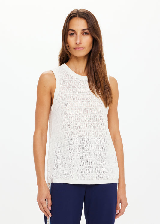 Chennai Knitted Tara Tank - Cream