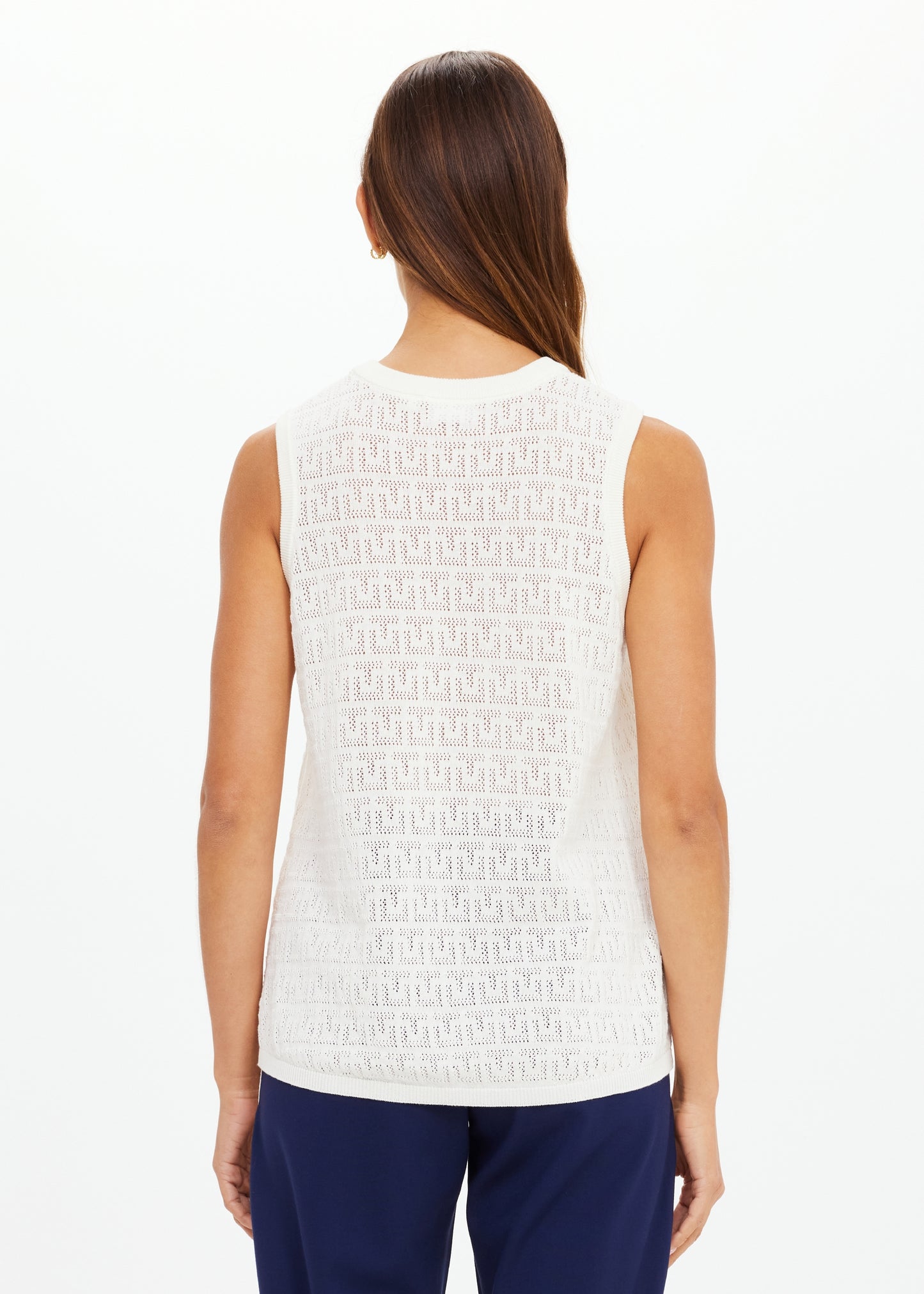 Chennai Knitted Tara Tank - Cream