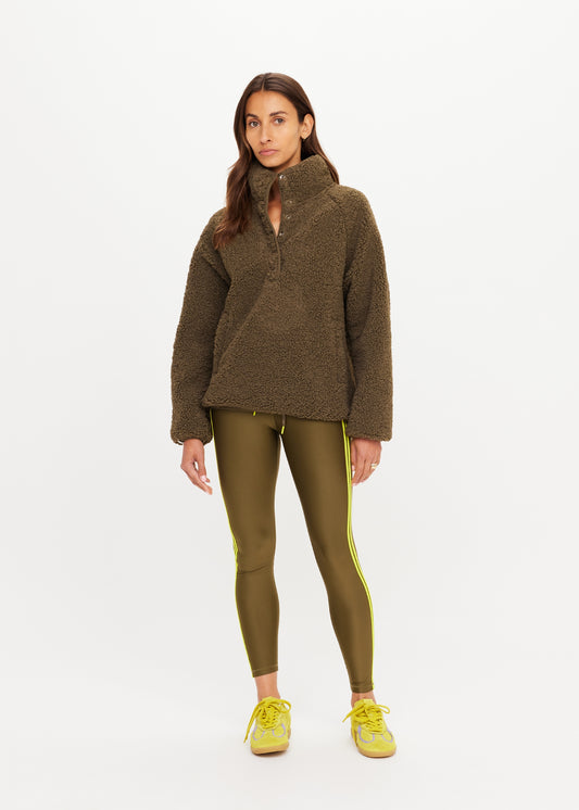 Harlow Fleece Pullover - Olive